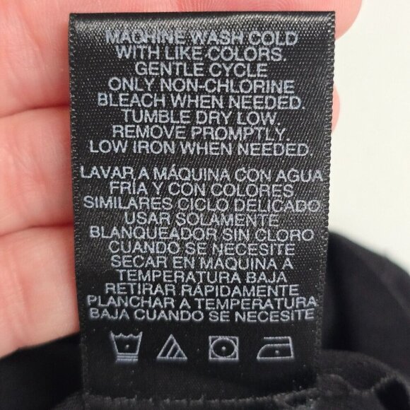 Norma Kamali Black M Long Sleeve Stretch Wrap Dress Career Office Minimalist - Picture 8 of 11